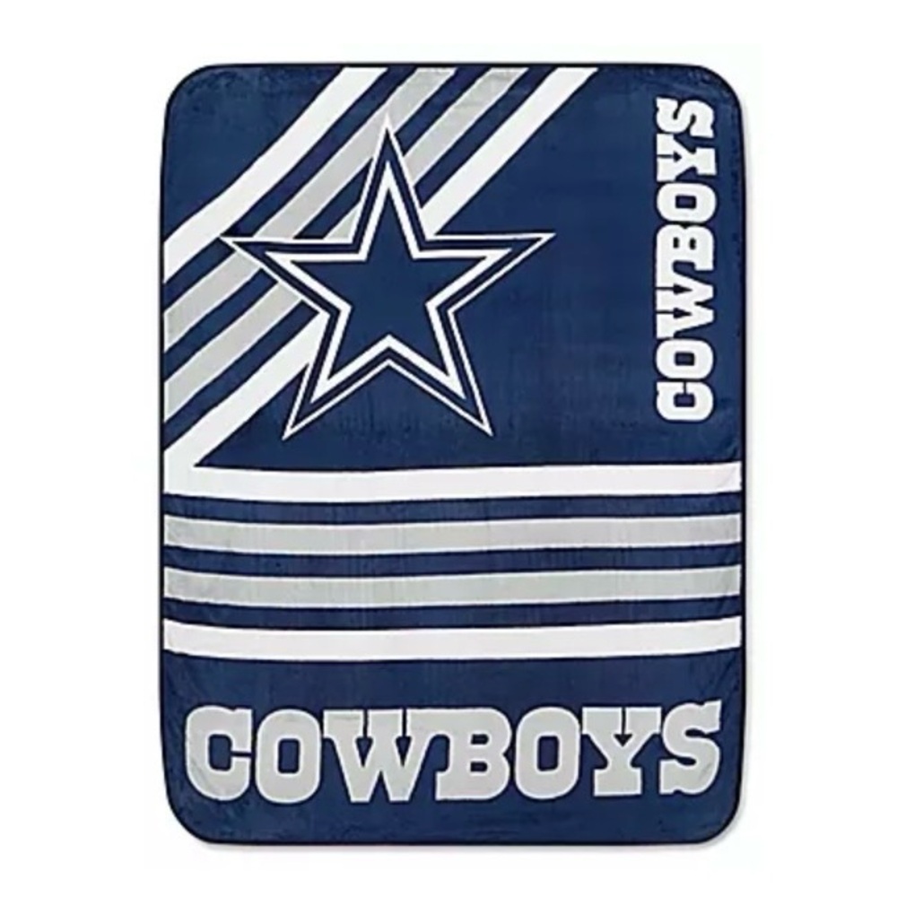 Brand New Dallas Cowboys 60x80 Navy NFL Fleece Throw Blanket